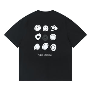 OPEN DIALOGUE ROCK TEE-BLACK