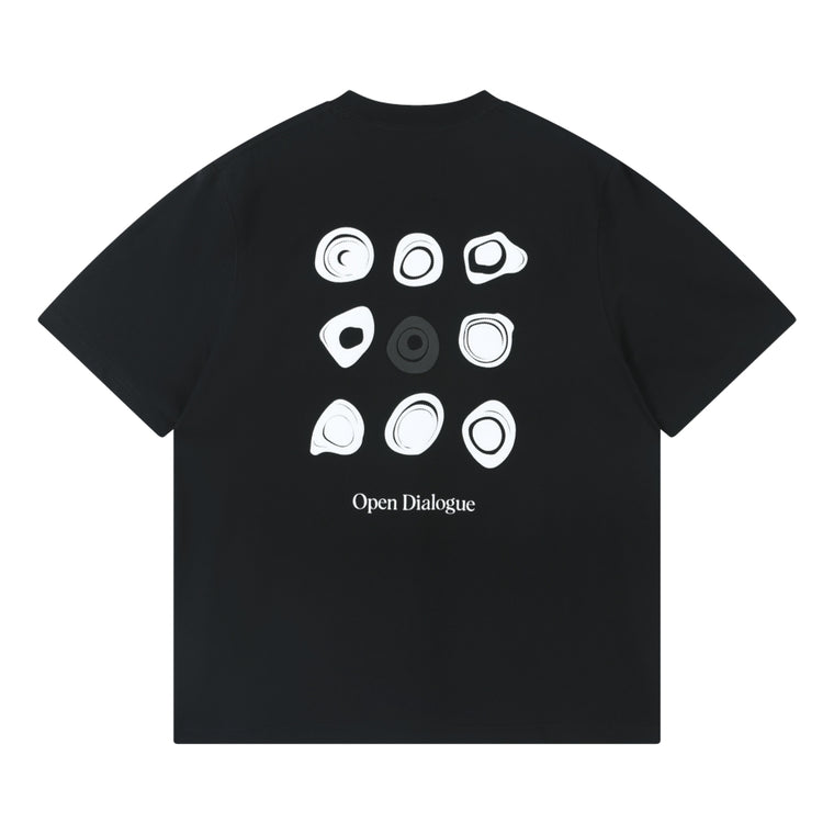 OPEN DIALOGUE ROCK TEE-BLACK