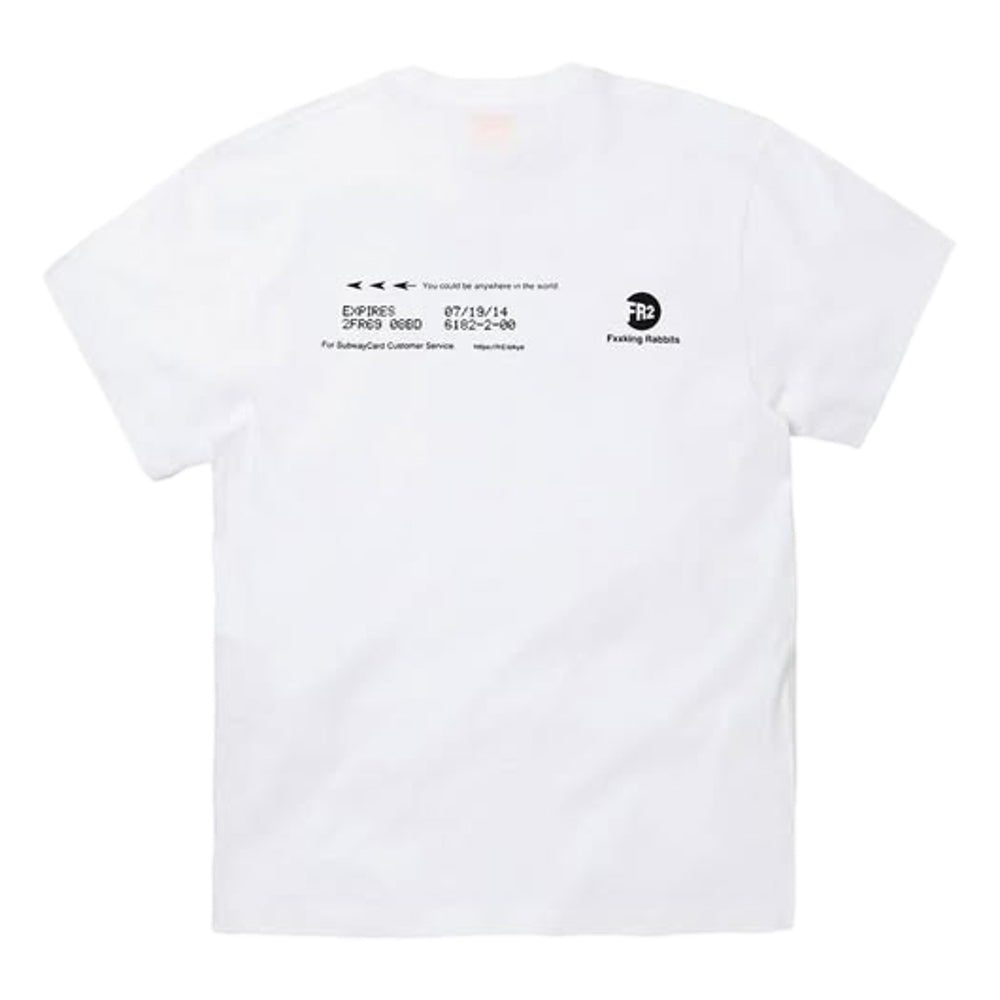 #FR2 RTA SUBWAY CARD T-SHIRT-WHITE