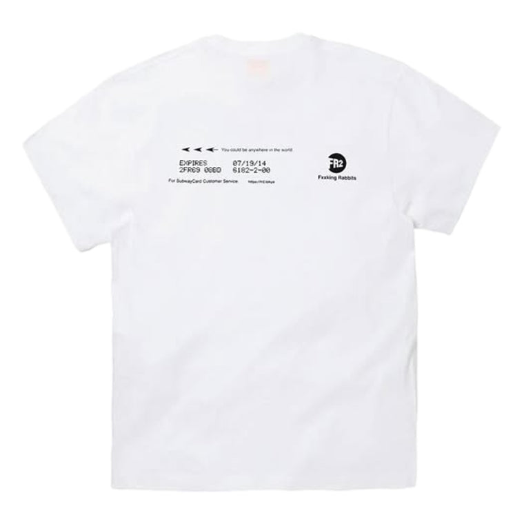 #FR2 RTA SUBWAY CARD T-SHIRT-WHITE