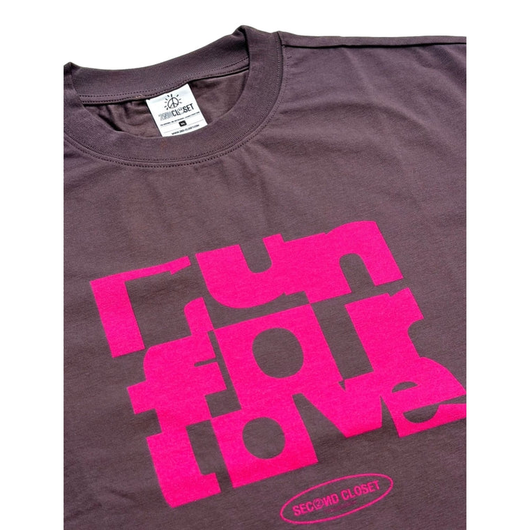2ND CLOSET RUN FOR LOVE TEE-PURPLE