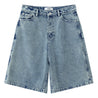 ESPRIT RELAXED-FIT DENIM CARGO SHORTS-DARK BLUE