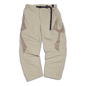 NINE POINT NINE REMNANT MESH PANTS-KHAKI