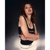 ROSEMAESE RIBBED LOGO TANK TOP-BLACK