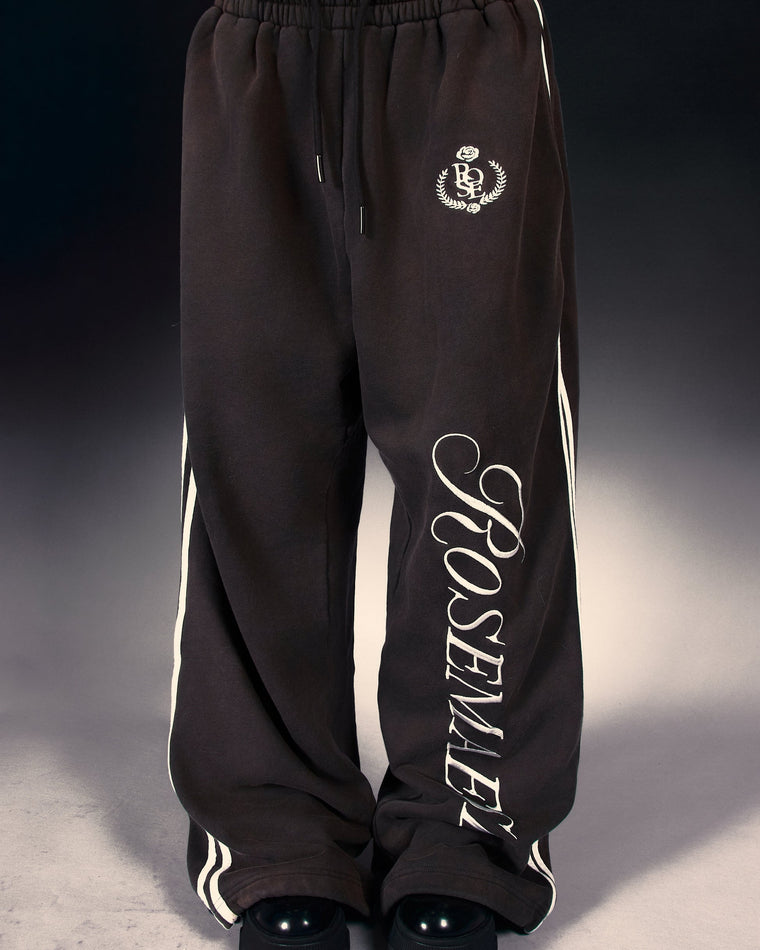 ROSEMAESE ROSE BADGE SWEATPANTS-BLACK