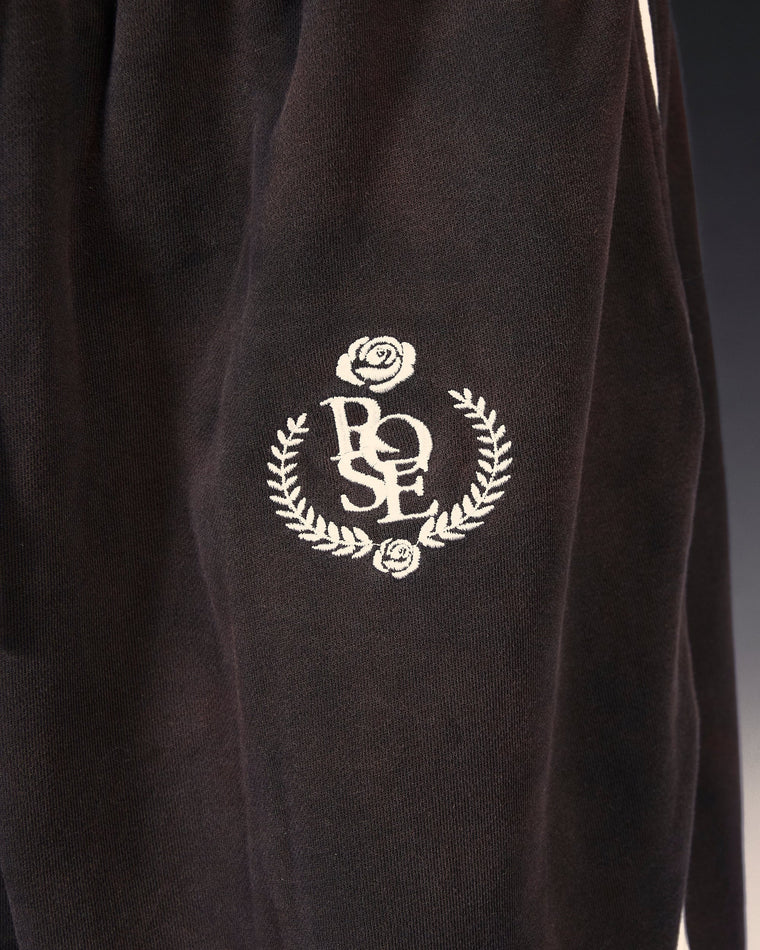 ROSEMAESE ROSE BADGE SWEATPANTS-BLACK