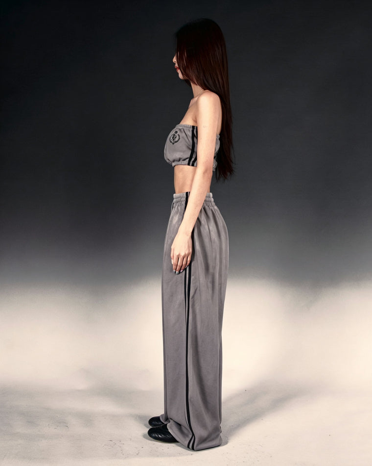 ROSEMAESE ROSE BADGE SWEATPANTS-GREY