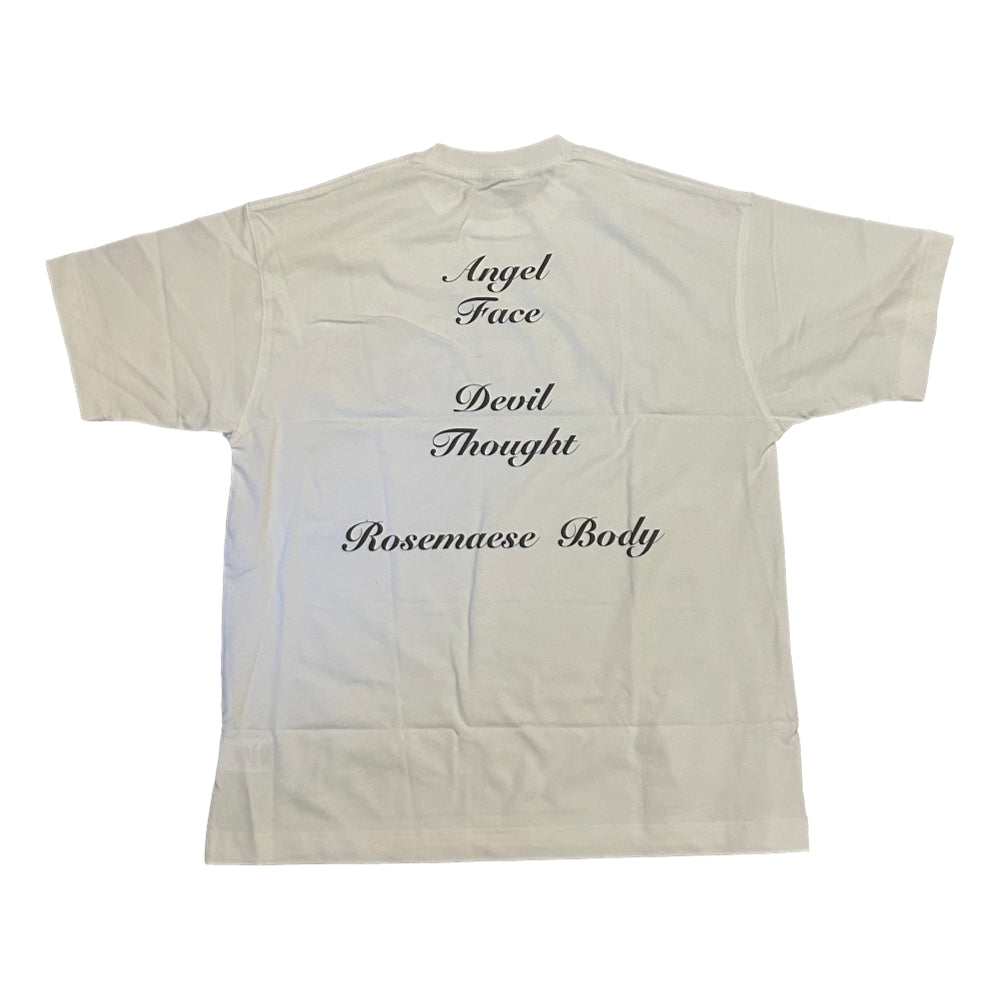 ROSEMAESE ROSEMA.ESE BODY PRINT TEE-WHITE - Popcorn Store