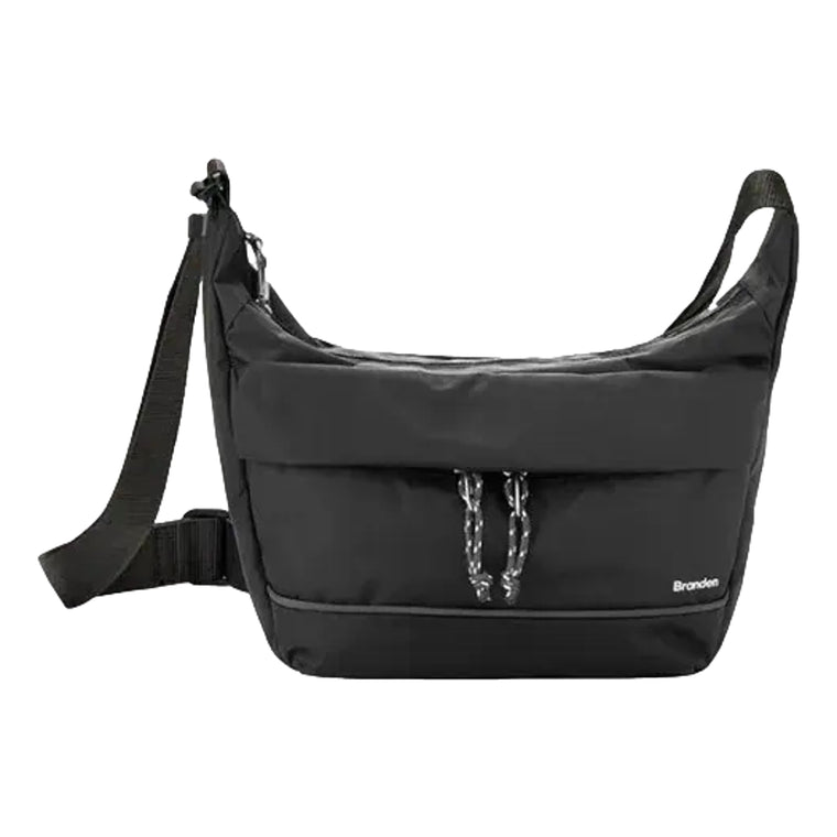 BRANDEN SAFE CROSS BODY BAG (S SIZE）-BLACK