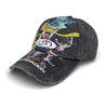 2ND CLOSET “SAILORMOON”WASHED DAMAGED CAP-WASHED BLACK