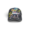 2ND CLOSET “SAILORMOON”WASHED DAMAGED CAP-WASHED BLACK