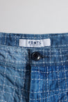 FUNDAMENTAL SASHIKO PATCHWORK SHORT PANTS 7YR WASH-INDIGO