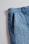 FUNDAMENTAL SASHIKO PATCHWORK SHORT PANTS 7YR WASH-INDIGO