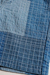 FUNDAMENTAL SASHIKO PATCHWORK SHORT PANTS 7YR WASH-INDIGO