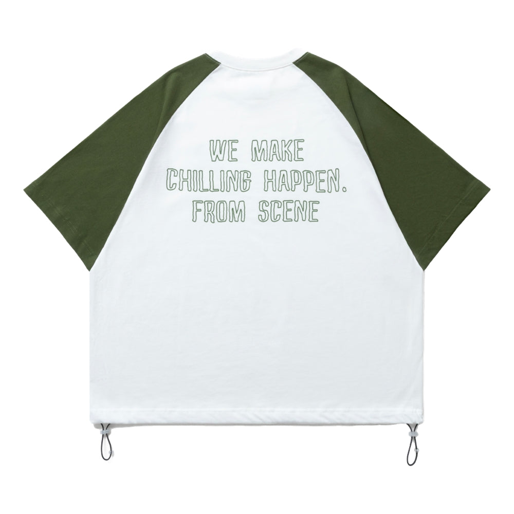 SCENE BY ICE FIRE SC BALLOON TEE-WHITE/GREEN