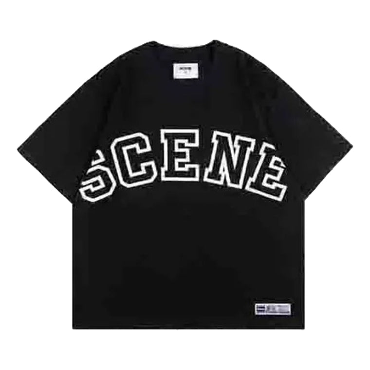 SCENE BY ICE FIRE SC BIG LOGO TEE // -BLACK / WHITE
