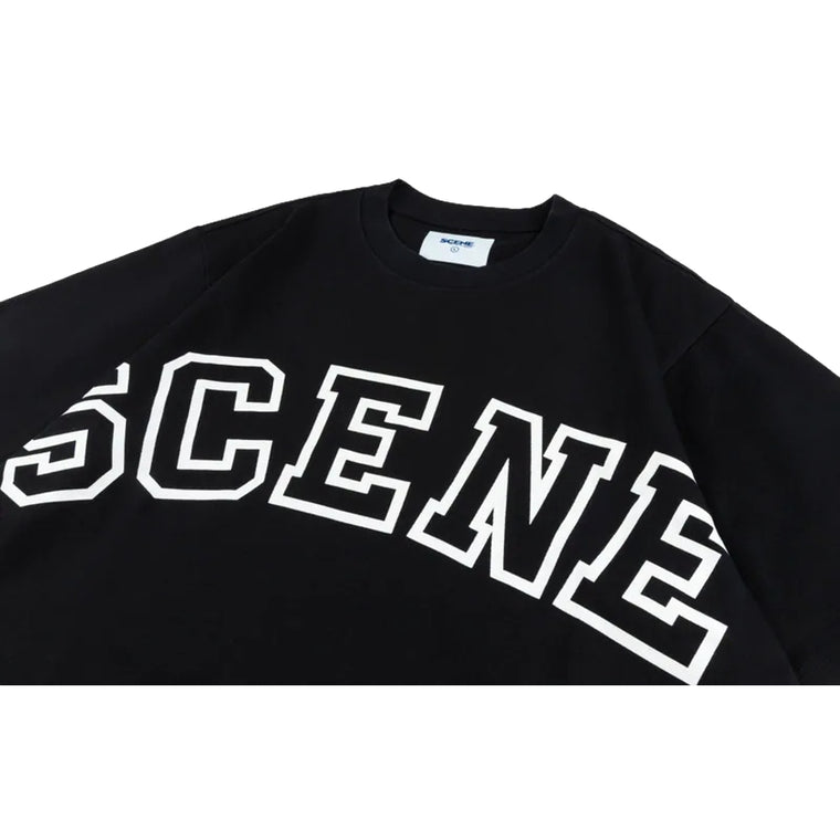 SCENE BY ICE FIRE SC BIG LOGO TEE // -BLACK / WHITE
