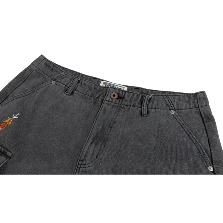 SCENE BY ICE FIRE SC_DENIM SHORT PANT B3 // -GREY