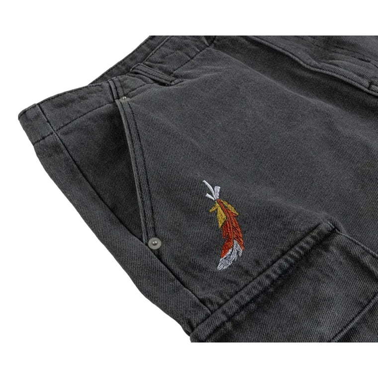 SCENE BY ICE FIRE SC_DENIM SHORT PANT B3 // -GREY