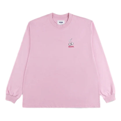 SCENE BY ICE FIRE SCENE CHERRY LONG TEE //-PINK