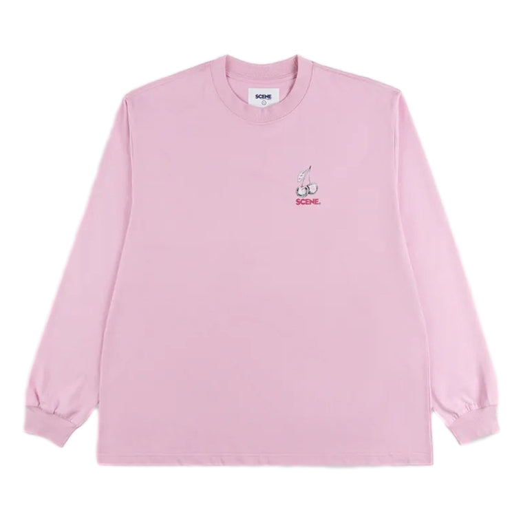 SCENE BY ICE FIRE SCENE CHERRY LONG TEE //-PINK