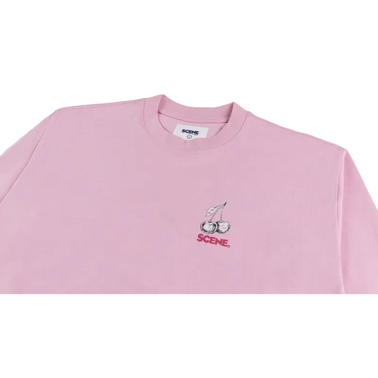 SCENE BY ICE FIRE SCENE CHERRY LONG TEE //-PINK