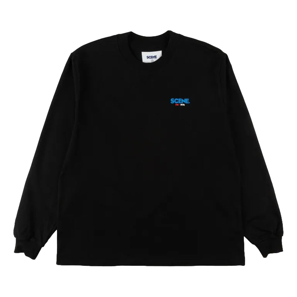 SCENE BY ICE FIRE SCENE CLASSIC HK LONG TEE_CHECKERED //-BLACK
