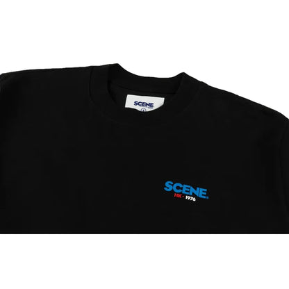 SCENE BY ICE FIRE SCENE CLASSIC HK LONG TEE_CHECKERED //-BLACK