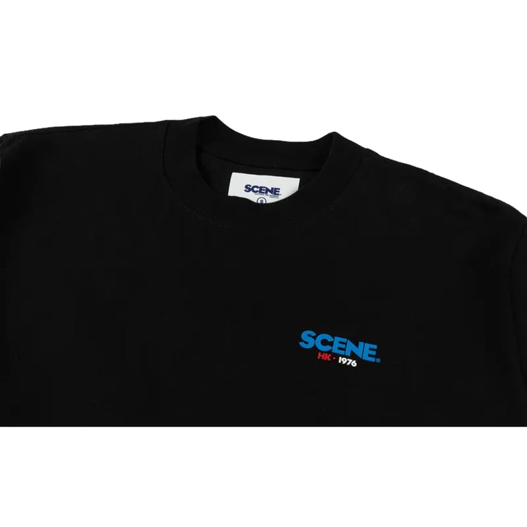 SCENE BY ICE FIRE SCENE CLASSIC HK LONG TEE_CHECKERED //-BLACK