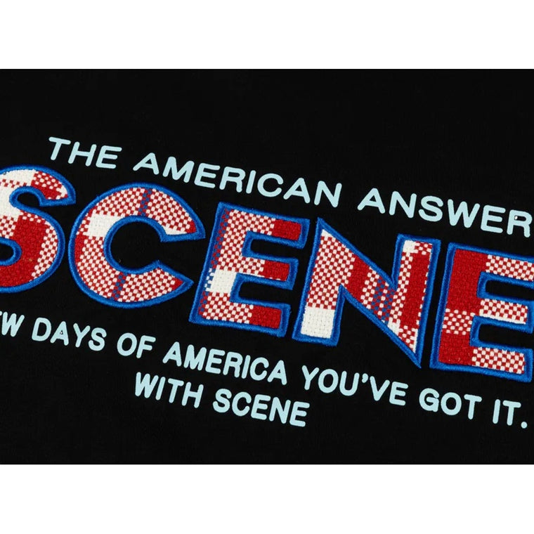 SCENE BY ICE FIRE SCENE CLASSIC HK LONG TEE_CHECKERED //-BLACK