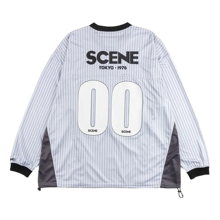 SCENE BY ICE FIRE SCENE FOOTBALL LONG TEE _JY3-GREY