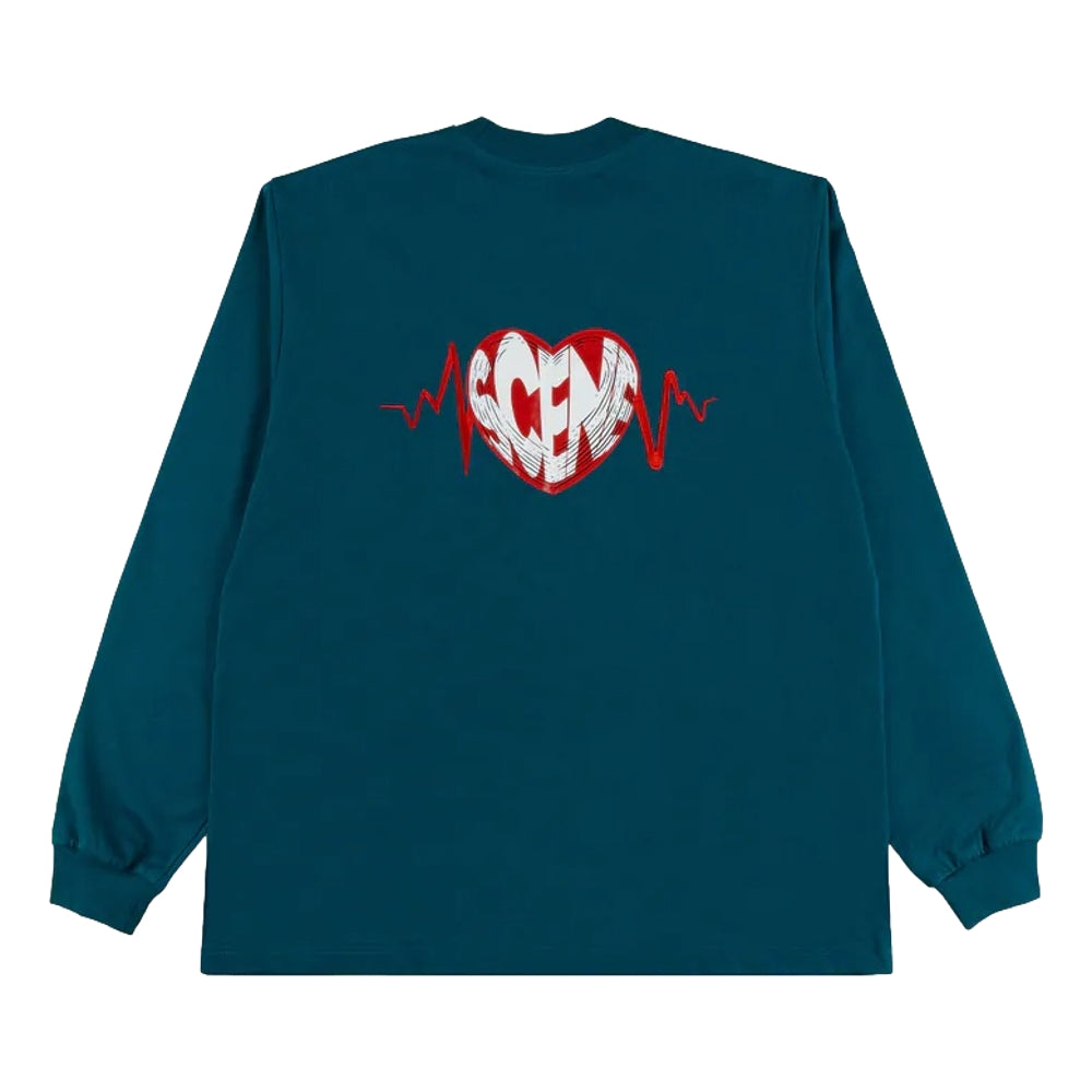 SCENE BY ICE FIRE SCENE HEART LONG TEE-GREEN