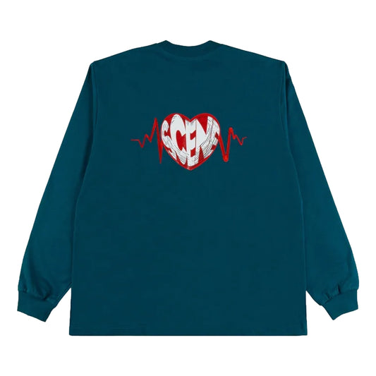 SCENE BY ICE FIRE SCENE HEART LONG TEE-GREEN