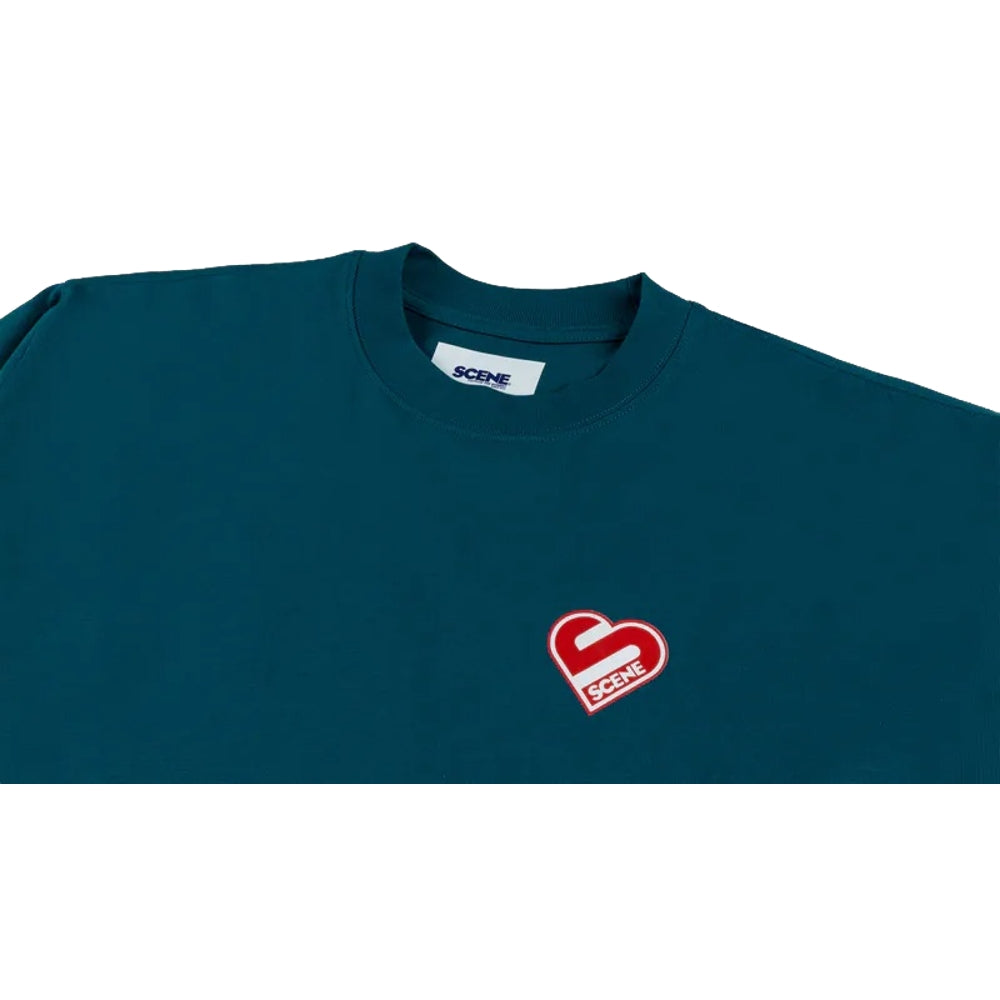 SCENE BY ICE FIRE SCENE HEART LONG TEE-GREEN