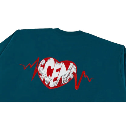SCENE BY ICE FIRE SCENE HEART LONG TEE-GREEN