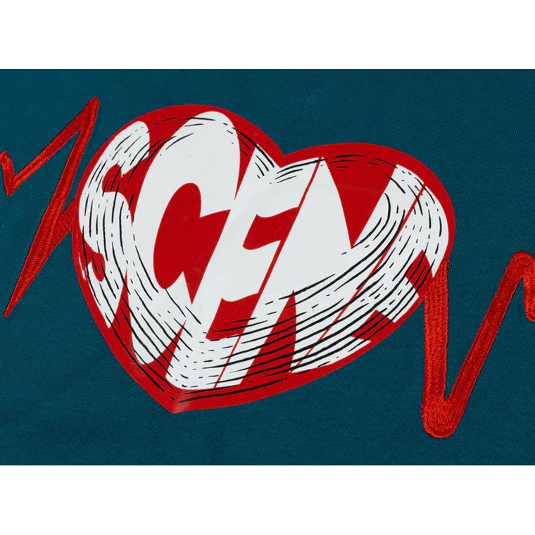 SCENE BY ICE FIRE SCENE HEART LONG TEE-GREEN