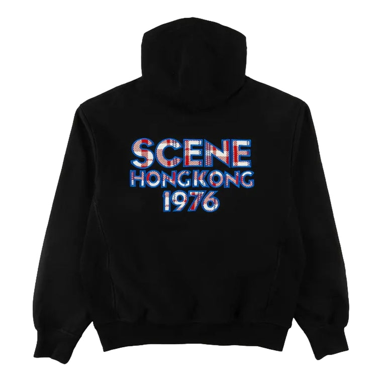 SCENE BY ICE FIRE SCENE HK CHECKERED HOODIE // -BLACK