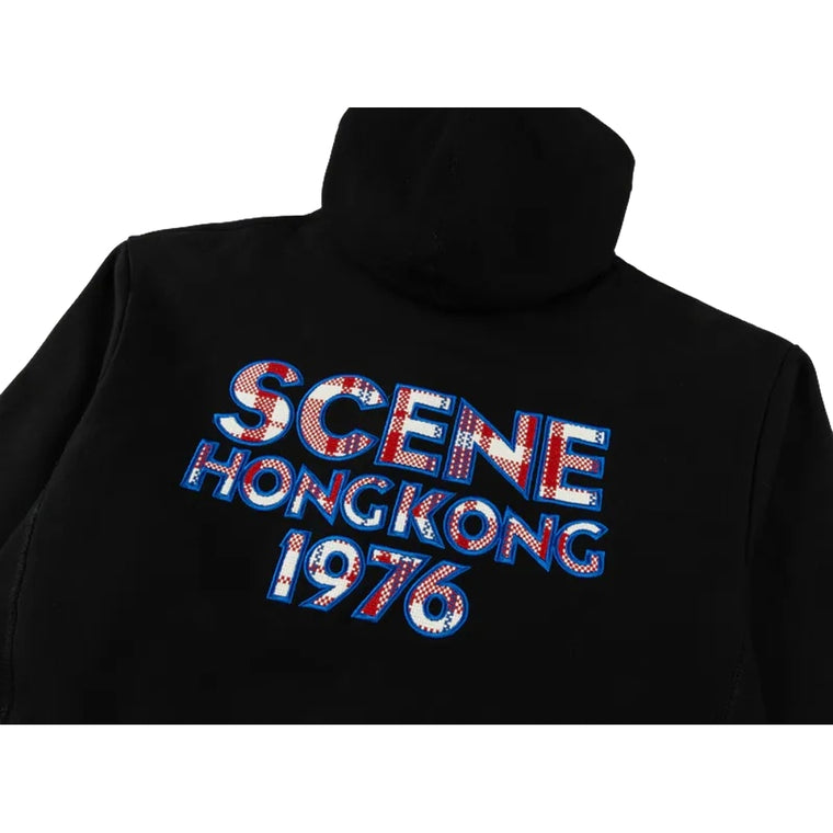 SCENE BY ICE FIRE SCENE HK CHECKERED HOODIE // -BLACK