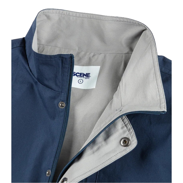 SCENE BY ICE FIRE JACKET_TWO TONE-NAVY/GREY