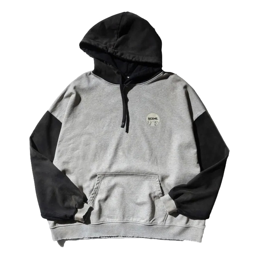 SCENE BY ICE FIRE SCENE LION MIX HOODIE-GREY