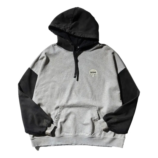 SCENE BY ICE FIRE SCENE LION MIX HOODIE-GREY