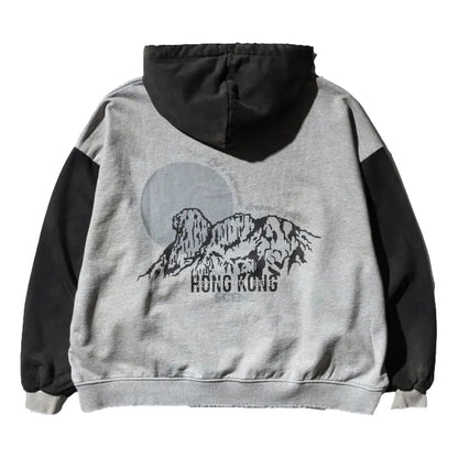 SCENE BY ICE FIRE SCENE LION MIX HOODIE-GREY