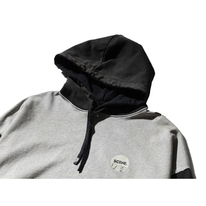 SCENE BY ICE FIRE SCENE LION MIX HOODIE-GREY
