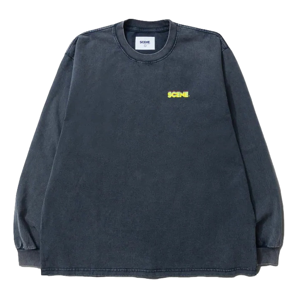 SCENE BY ICE FIRE SCENE LONG TEE_CLASSIC 3D-BLACK