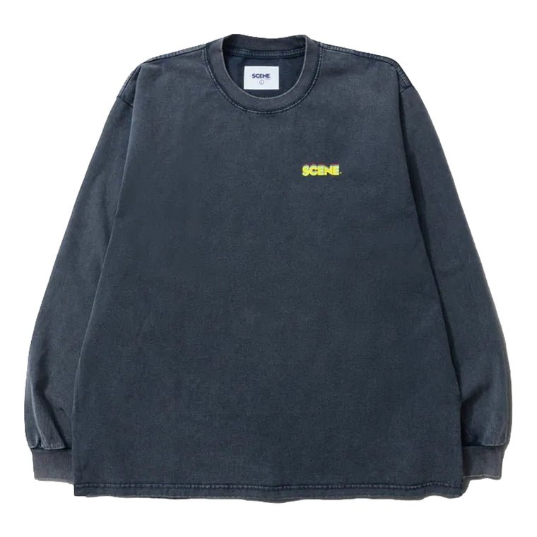 SCENE BY ICE FIRE SCENE LONG TEE_CLASSIC 3D-BLACK