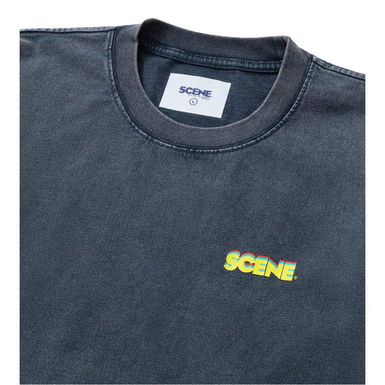 SCENE BY ICE FIRE SCENE LONG TEE_CLASSIC 3D-BLACK