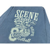 SCENE BY ICE FIRE LONG TEE_VINTAGE LOGO-WASHED BLUE