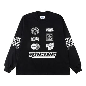 SCENE BY ICE FIRE SCENE RACING LONG TEE-BLACK