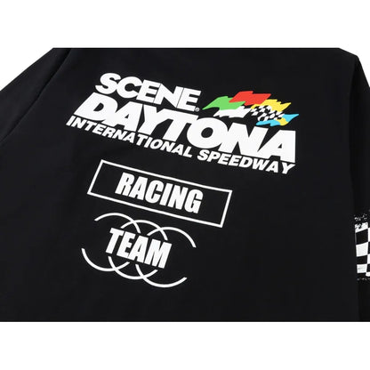 SCENE BY ICE FIRE SCENE RACING LONG TEE-BLACK