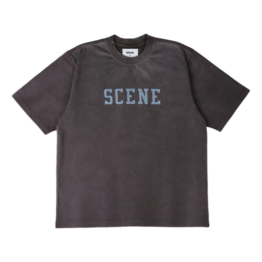 SCENE BY ICE FIRE SCENE SNOW WASHED TEE // 002-CHARCOAL